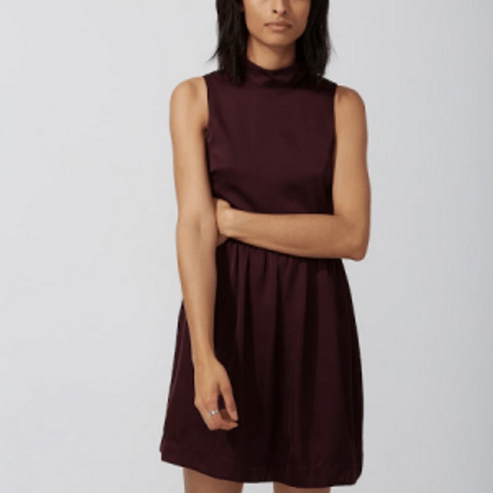Frank & Oak Burgundy Dress